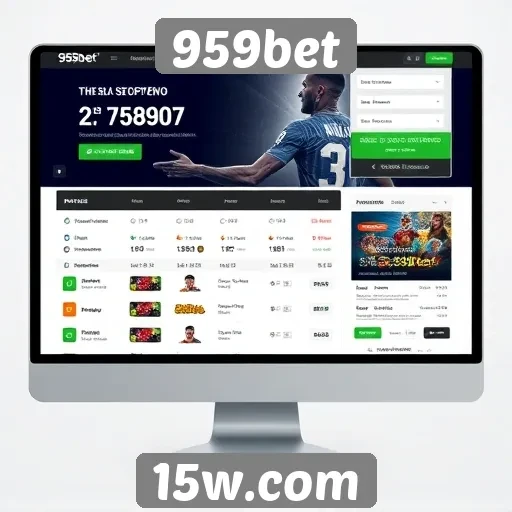 Análise da interface do usuário do site 959bet